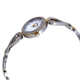 Bulova Analog Crystals Mother of Pearl Dial Silver Steel Strap Watch for Women - 98X109 Authentic Buy Shop Now