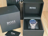 Hugo Boss Hero Sport Blue Dial Silver Steel Strap Watch for Men - 1513755 Authentic Buy Shop Now