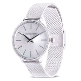 Michael Kors Pyper Quartz Mother of Pearl White Dial Silver Mesh Strap Watch For Women - MK4618 Authentic Buy Shop Now