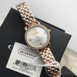 Coach Delancey Mother of Pearl White Dial Rose Gold Steel Strap Watch for Women - 14502479 Authentic Buy Shop Now