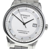 Tissot T Classic Luxury Powermatic 80 White Dial Silver Steel Strap Watch For Men - T086.408.11.016.00 Authentic Buy Shop Now