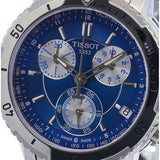 Tissot T Sport PRS 200 Chronograph Blue Dial Silver Steel Strap Watch For Men - T067.417.11.041.00 Authentic Buy Shop Now