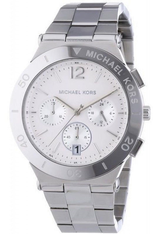 Michael Kors Wyatt White Dial Silver Steel Strap Watch For Women - MK5932 Authentic Buy Shop Now
