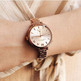 Marc Jacobs Sally Rose Gold Dial Rose Gold Steel Strap Watch for Women - MBM3364 Authentic Buy Shop Now