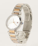 Tommy Hilfiger Lynn Quartz White Dial Two Tone Steel Strap Watch For Women - 1782236 Authentic Buy Shop Now