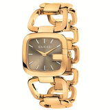 Gucci G Gucci Sunbrushed Brown Dial Rose Gold Steel Strap Watch For Women - YA125511 Authentic Buy Shop Now