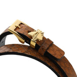 Gucci G Frame White Dial Brown Leather Strap Watch For Women - YA128523 Authentic Buy Shop Now