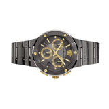 Versace Greca Icon Quartz Black Dial Black Steel Strap Watch For Men - VEZ900521 Authentic Buy Shop Now