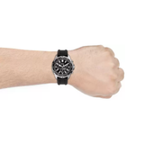 Fossil Garrett Chronograph Black Dial Black Rubber Strap Watch for Men - FS5624 Authentic Buy Shop Now