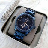Fossil Machine Blue Dial Blue Steel Strap Watch for Men - FS5231 Authentic Buy Shop Now