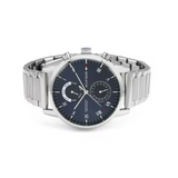 Tommy Hilfiger Kane Blue Dial Silver Steel Strap Watch for Men - 1710401 Authentic Buy Shop Now