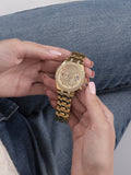 Guess Heiress Multifunction Diamonds Gold Dial Gold Steel Strap Watch for Women - GW0440L2 Authentic Buy Shop Now