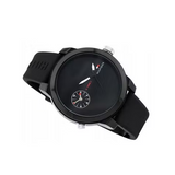 Tommy Hilfiger Denim Black Dial Black Rubber Strap Watch for Men - 1791326 Authentic Buy Shop Now