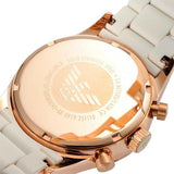 Emporio Armani Sportivo White Dial White Rubber Strap Watch For Men - AR5919 Authentic Buy Shop Now