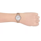 Michael Kors Darci Quartz Mother of Pearl White Dial Rose Gold Mesh Bracelet Watch For Women - MK4519 Authentic Buy Shop Now