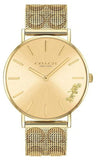 Coach Perry Gold Dial Gold Mesh Bracelet Watch for Women - 14503342 Authentic Buy Shop Now