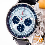 Breitling Navitimer B01 Chronograph 43 Blue Dial Black Leather Strap Watch for Men - AB0138241C1P1 Authentic Buy Shop Now