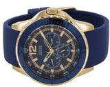 Guess Maverick Blue Dial Blue Rubber Strap Watch for Men - W0485G1 Authentic Buy Shop Now