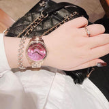 Michael Kors Lauryn Pink Dial Rose Gold Steel Strap Watch for Women - MK3722 Authentic Buy Shop Now