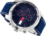 Tommy Hilfiger Wynwood Chronograph Blue Dial Blue Silicon Strap Watch For Men - 1710582 Authentic Buy Shop Now