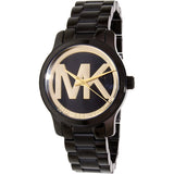 Michael Kors Runway Black Dial Black Steel Strap Watch for Women - MK6057 Authentic Buy Shop Now