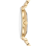Michael Kors Quartz Mother of Pearl White Dial Gold Steel Strap Watch For Women - MK1065 Authentic Buy Shop Now