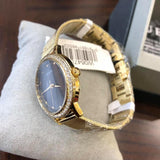 Guess Chelsea Crystals Black Dial Gold Mesh Bracelet Watch For Women - W0647L8 Authentic Buy Shop Now
