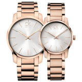 Calvin Klein City White Dial Rose Gold Steel Strap Watch for Men - K2G21646 Authentic Buy Shop Now