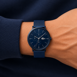 Lacoste Moon Blue Dial Blue Mesh Strap Watch for Men - 2011058 Authentic Buy Shop Now