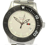 Gucci G Timeless Sport White Dial Silver Steel Strap Watch For Men - YA126250 Authentic Buy Shop Now