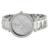 Michael Kors Parker Mother of Pearl Silver Steel Strap Watch for Women - MK6424 Authentic Buy Shop Now