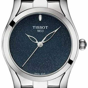 Tissot T Wave Donna Blue Dial Silver Steel Strap Watch For Women - T112.210.11.041.00 Authentic Buy Shop Now