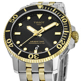Tissot Seastar 1000 Powermatic 80 Black Dial Two Tone Steel Strap Watch For Men - T120.407.22.051.00 Authentic Buy Shop Now