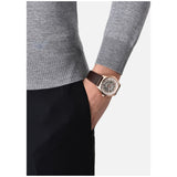 Emporio Armani Meccanico White Skeleton Dial Brown Leather Strap Watch For Men - AR60005 Authentic Buy Shop Now