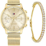 Tommy Hilfiger Blake Quartz Gold Dial Gold Mesh Bracelet Watch for Women - 1782302 Authentic Buy Shop Now