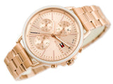 Tommy Hilfiger Carly Rose Gold Dial Rose Gold Steel Strap Watch for Women - 1781788 Authentic Buy Shop Now