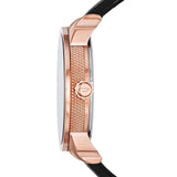 Diesel Mini Daddy Dual Time Black & Gold Dial Black Leather Strap Watch For Men - DZ7317 Authentic Buy Shop Now