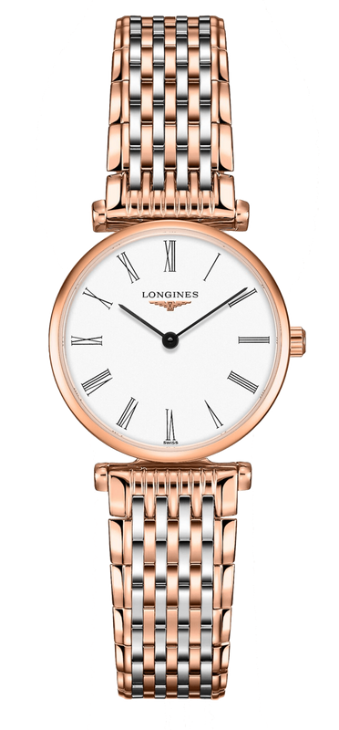 Longines La Grande Classique De Longines White Dial Two Tone Mesh Bracelet Watch for Women - L4.209.1.91.7 Authentic Buy Shop Now