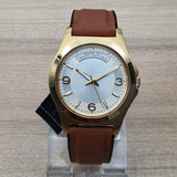 Marc Jacobs Baby Dave White Dial Brown Leather Strap Watch for Women - MBM1261 Authentic Buy Shop Now