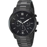 Fossil Neutra Chronograph Black Dial Black Steel Strap Watch for Men - FS5474 Authentic Buy Shop Now