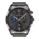 Tommy Hilfiger Deacon Multifunction Black Dial Black Mesh Bracelet Watch for Men - 1791546 Authentic Buy Shop Now
