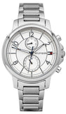 Tommy Hilfiger Claudia White Dial Silver Steel Strap Watch for Women - 1781819 Authentic Buy Shop Now