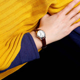 Tissot Le Locle Automatic Lady Silver Dial Brown Leather Strap Watch For Women - T41.1.113.77 Authentic Buy Shop Now
