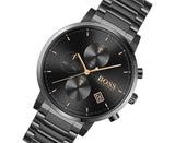 Hugo Boss Integrity Black Dial Black Steel Strap Watch for Men - 1513780 Authentic Buy Shop Now