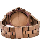 Marc Jacobs Blade Chronograph Brown Dial Brown Steel Strap Watch for Women - MBM3121 Authentic Buy Shop Now