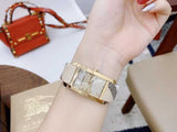 Burberry The Pioneer Rose Gold Dial Haymarket Brown Leather Strap Watch for Women - BU9408 Authentic Buy Shop Now