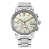 Gucci G Chrono Chronograph Silver Dial Silver Steel Strap Watch For Men - YA101201 Authentic Buy Shop Now
