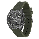 Hugo Boss Volane Chronograph Grey Dial Green Rubber Strap Watch For Men - 1513952 Authentic Buy Shop Now