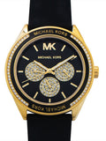 Michael Kors Quartz Black Dial Black Silicone Strap Watch For Women - MK6944 Authentic Buy Shop Now