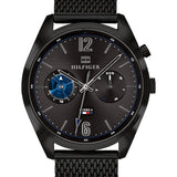 Tommy Hilfiger Deacon Analog Black Dial Black Mesh Bracelet Watch for Men - 1791547 Authentic Buy Shop Now
